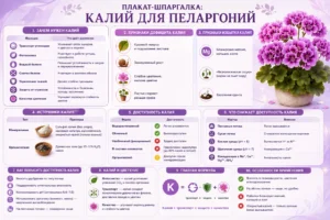 Плакат Калий для пеларгоний